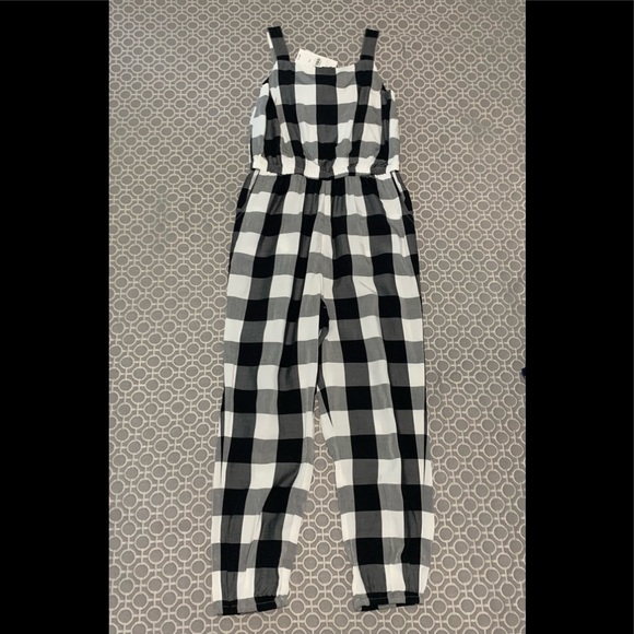 LOFT Other - Girl’s Loft (Ann Taylor) Gingham Jumpsuit Size 7/8 NWTS